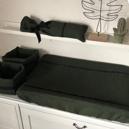 STEL ZELF SAMEN - Aankleedkussenhoesje wafelstof UNI