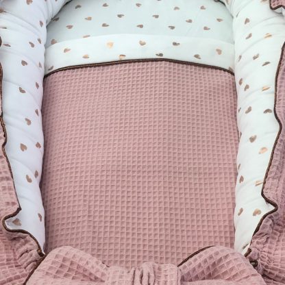 Dekentje los voor babynestje luxe goudprint