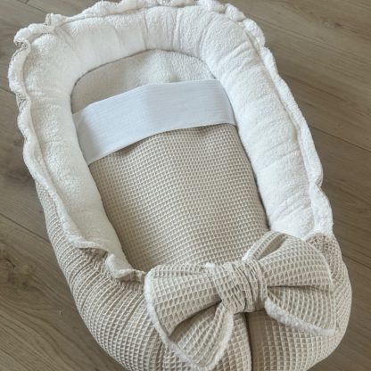 CUSTOM MADE babynestje LUXE met ZACHT TEDDY