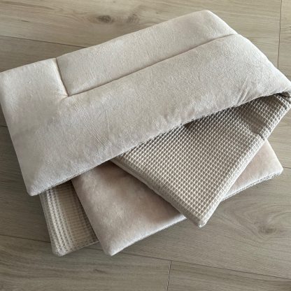 Boxkleed - DUO velvet en wafelstof