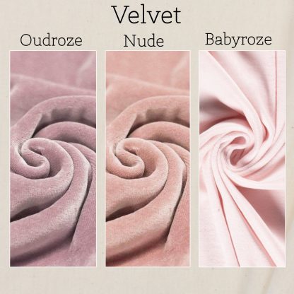 CUSTOM MADE babynestje met roezels VELVET en WAFELSTOF - Afbeelding 2