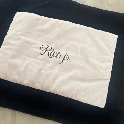 Boxkleed -  velvet met naam
