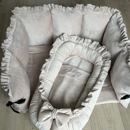 STEL ZELF SAMEN boxset Velvet Jasey  - Boxkleed, Boxrand en Babynestje