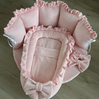 KIES UW KLEUR boxset Velvet Rosa UNI - Boxkleed, Boxrand en Babynestje