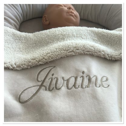 DeLuxe VELVET Dekentje Teddy - Beige - Afbeelding 5