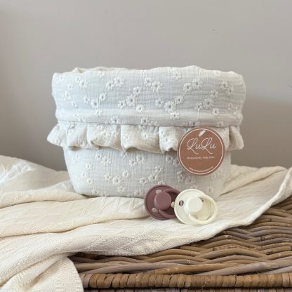 Commodemandje Broderie beige