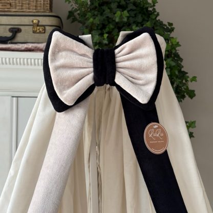 Hemeltje velvet met dubbel strik