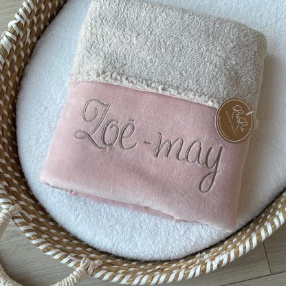 DeLuxe VELVET Dekentje Teddy - Beige