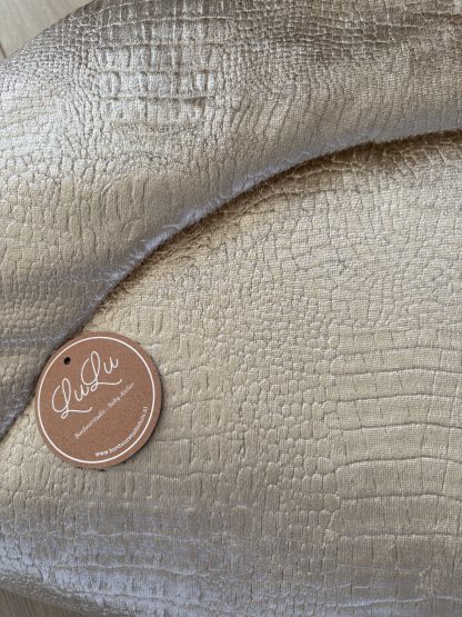 Boxkleed goud velvet croco - Afbeelding 2