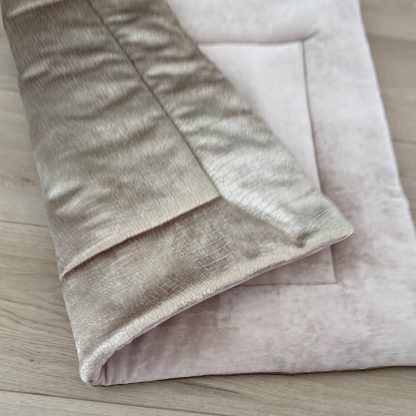 Boxkleed goud velvet croco en beige Nicky velours - Afbeelding 2