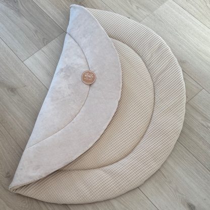 Boxkleed - DUO velvet en wafelstof om en om - Afbeelding 8