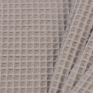 Wafelstof katoen TAUPE