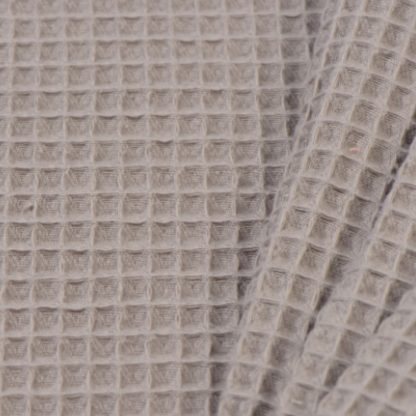 Wafelstof katoen TAUPE