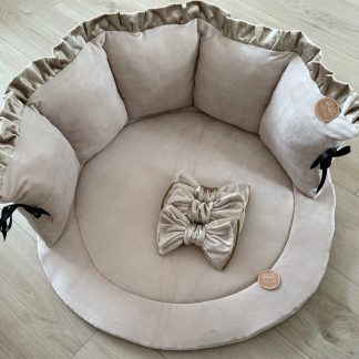 Boxset Leandra beige nicky en goud velvet croco roezel