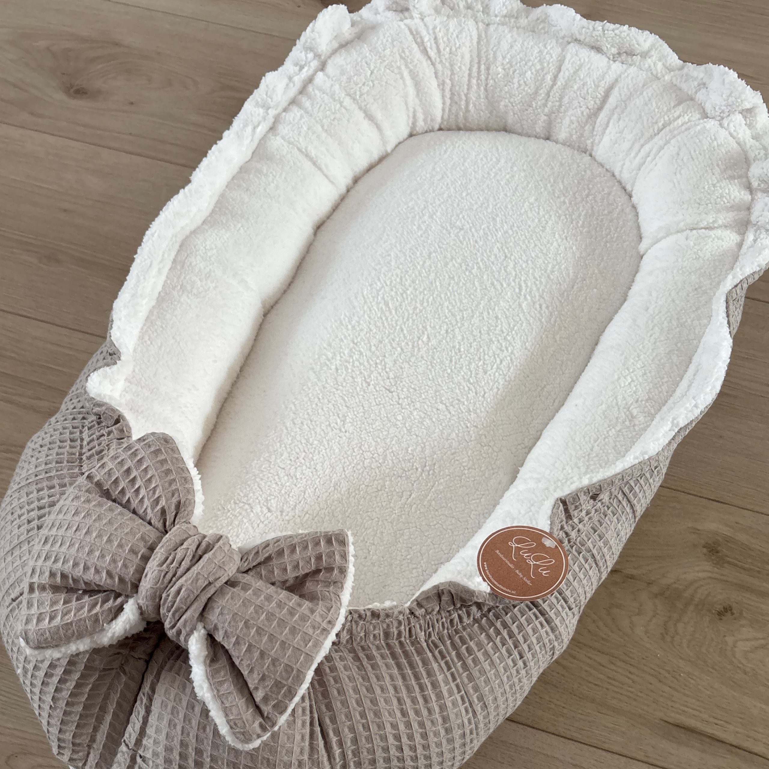 CUSTOM MADE babynestje LUXE met ZACHT TEDDY - Afbeelding 12