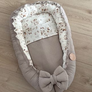 OP VOORRAAD babynestje LUXE Jasmijn printje