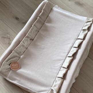 aankleedkussen beige en goud croco roezel