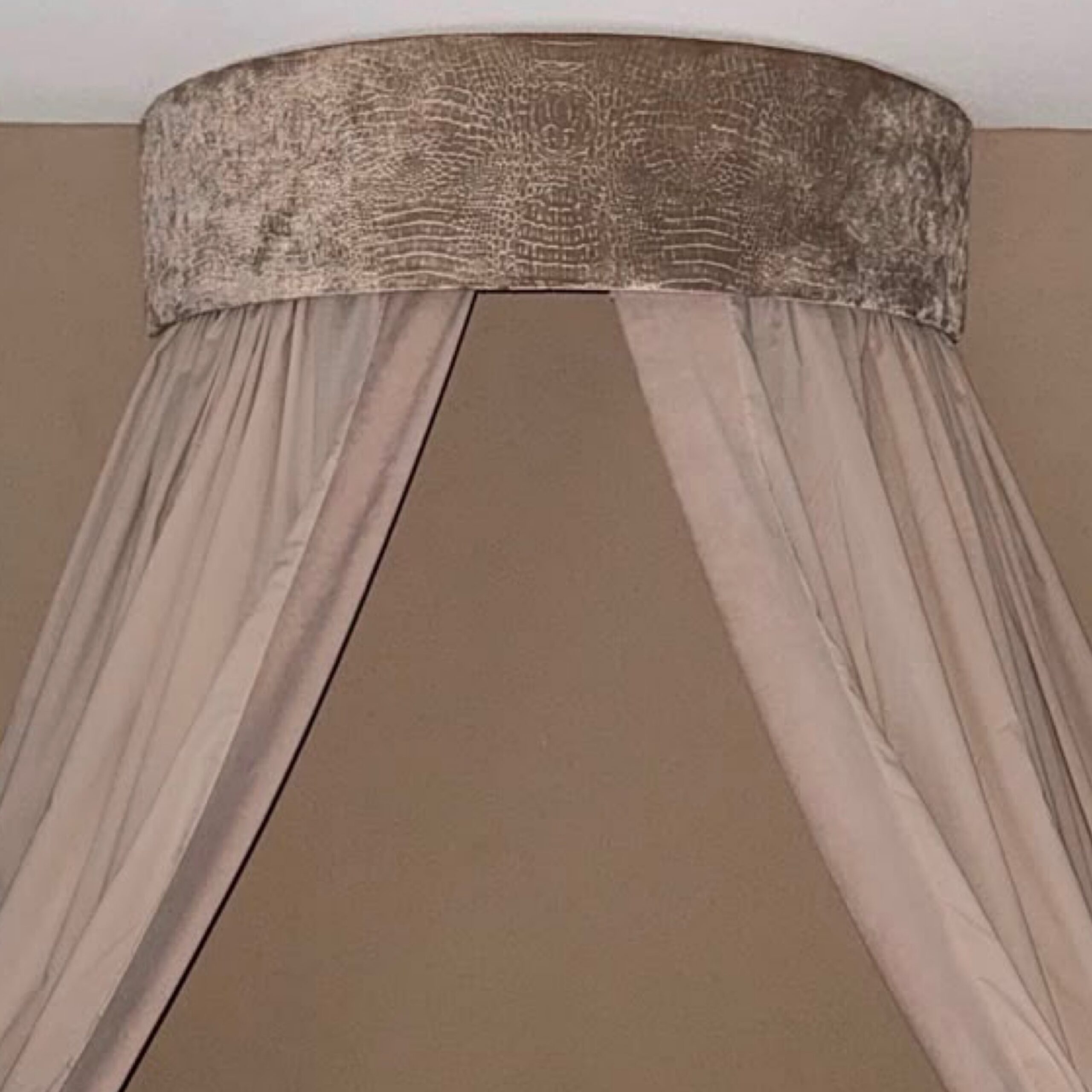 Royal wandhemeltje Goud Croco Velvet - Afbeelding 2
