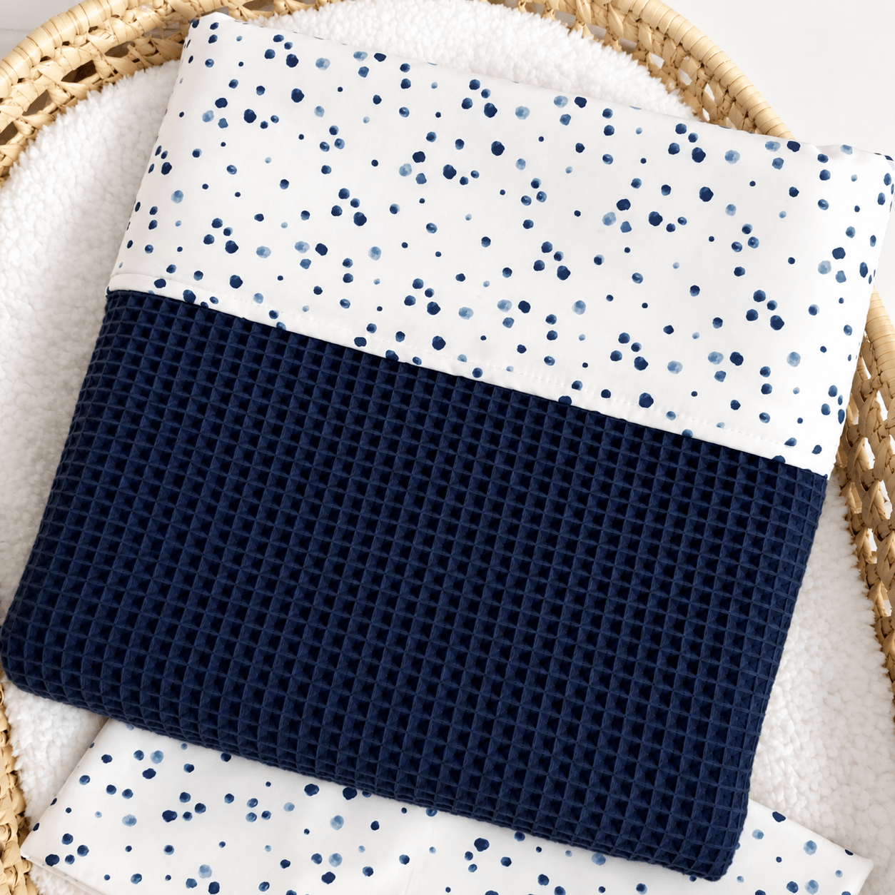 Dekentjes Blauw Confetti Dots - Afbeelding 3