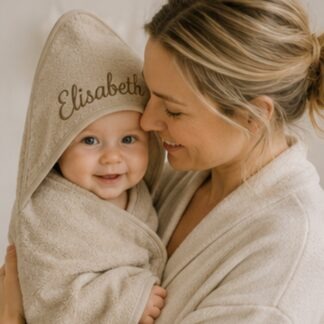 Badcape badstof Beige