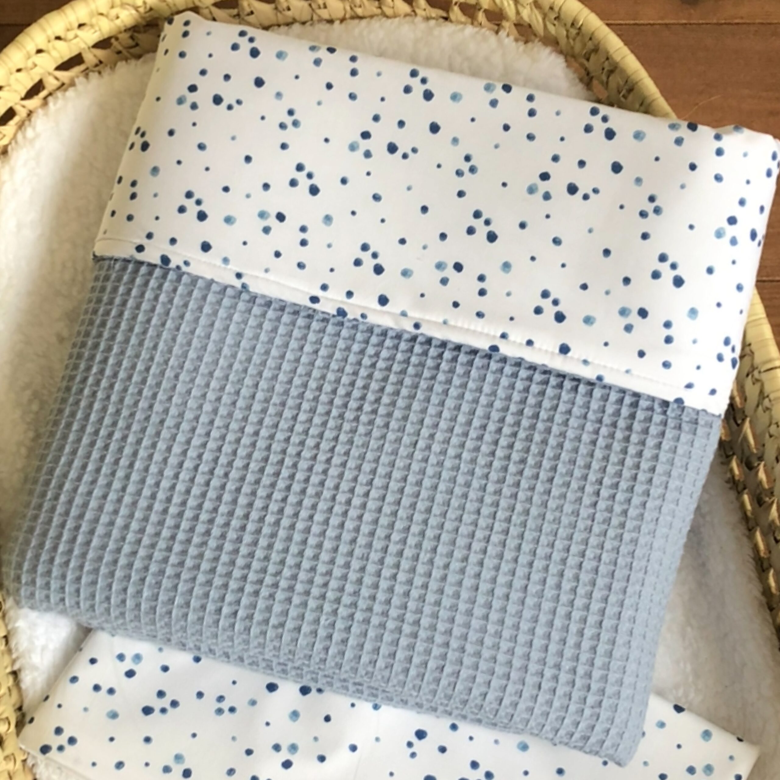 Dekentjes Blauw Confetti Dots - Afbeelding 2