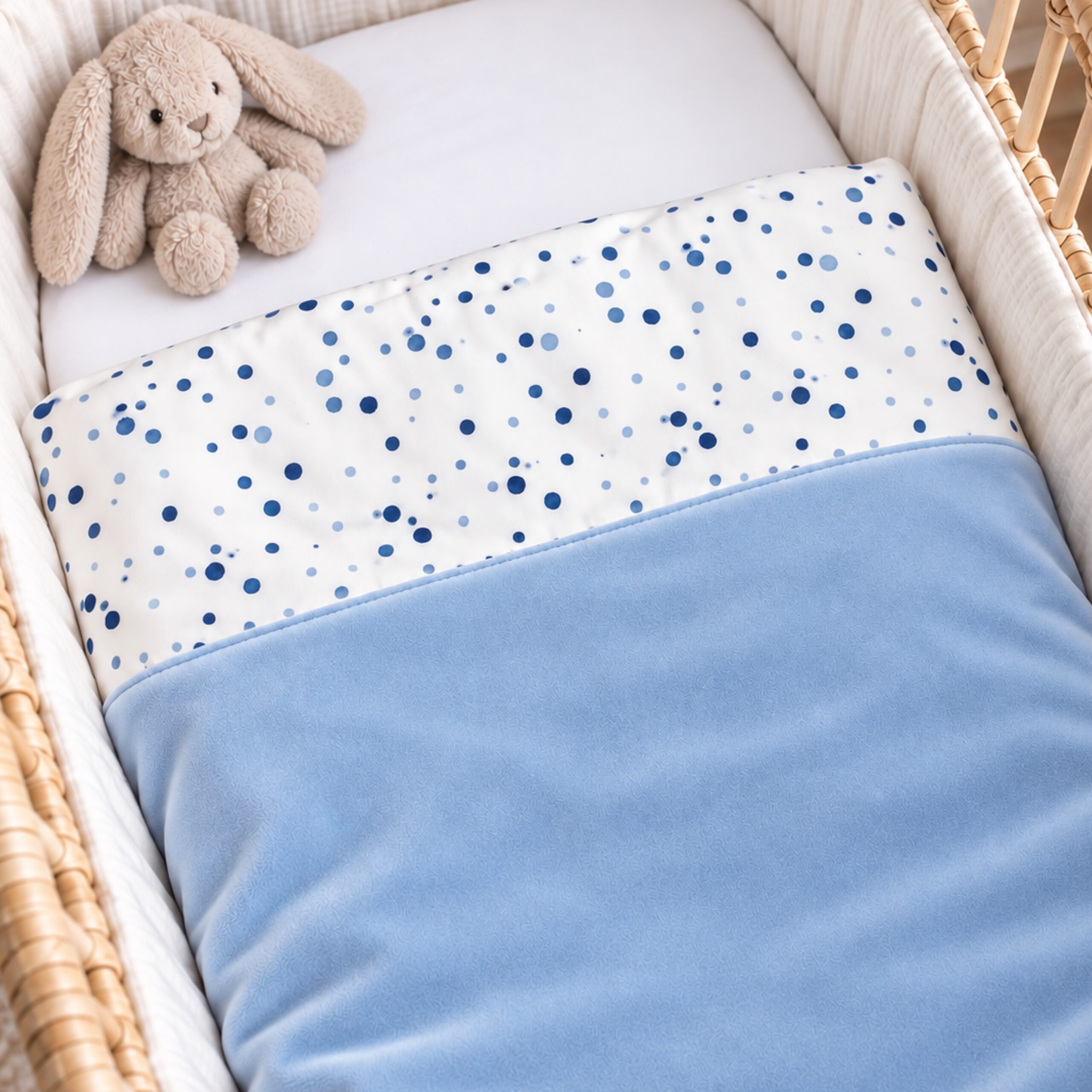 Dekentjes Blauw Confetti Dots - Afbeelding 4